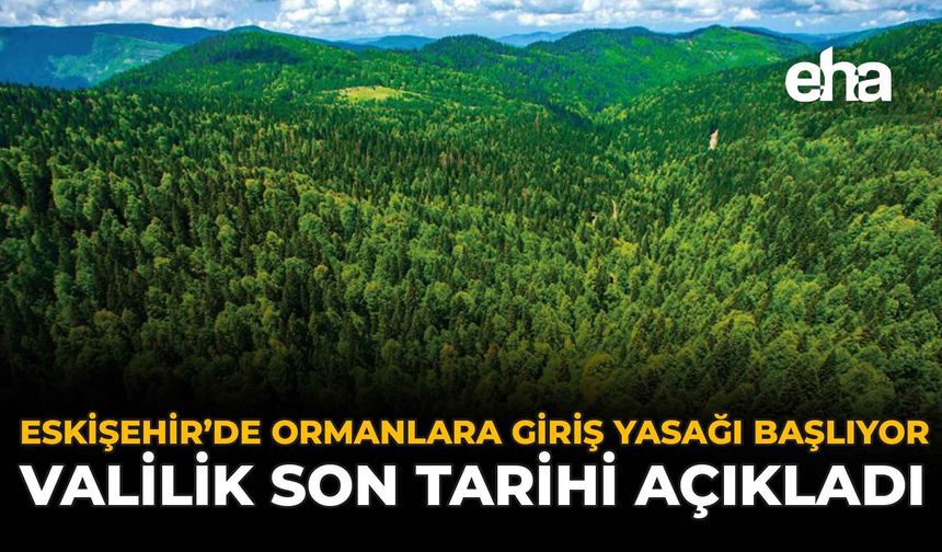 Eskişehir'de Ormanlara Giriş Yasağı Başlıyor: Valilik Son Tarihi Açıkladı