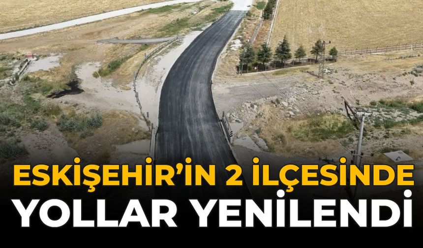 Eskişehir'in 2 İlçesinde Yollar Yenilendi