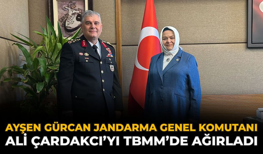 Ayşen Gürcan, Jandarma Genel Komutanı Ali Çardakcı’yı TBMM’de Ağırladı