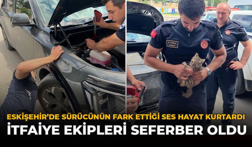 Eskişehir'de Sürücünün Fark Ettiği Ses Hayat Kurtardı: İtfaiye Ekipleri Seferber Oldu