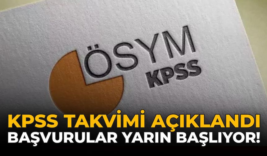 KPSS Takvimi Açıklandı: Başvurular Yarın Başlıyor!