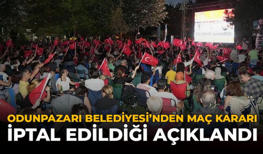 Odunpazarı Belediyesi’nden Maç Kararı: İptal Edildiği Açıklandı