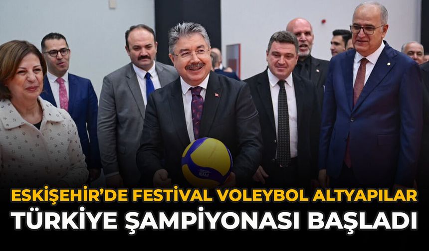 Eskişehir’de Festival Voleybol Altyapılar Türkiye Şampiyonası Başladı