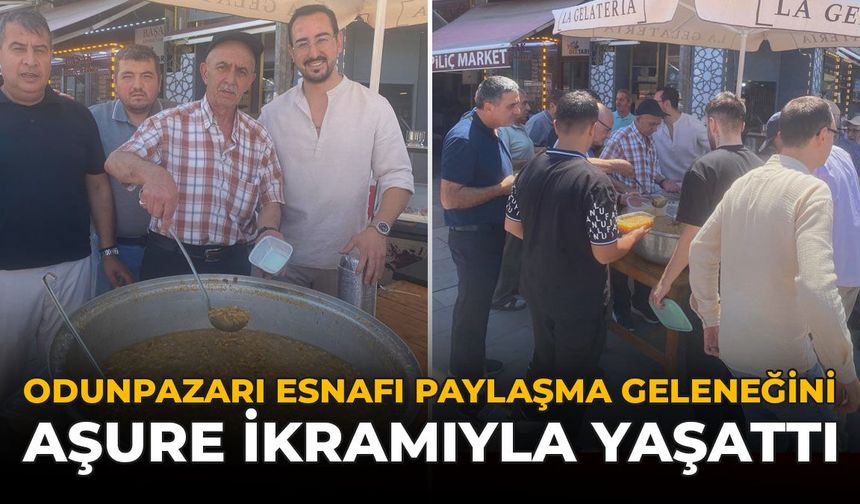 Odunpazarı Esnafı Paylaşma Geleneğini Aşure İkramıyla Yaşattı