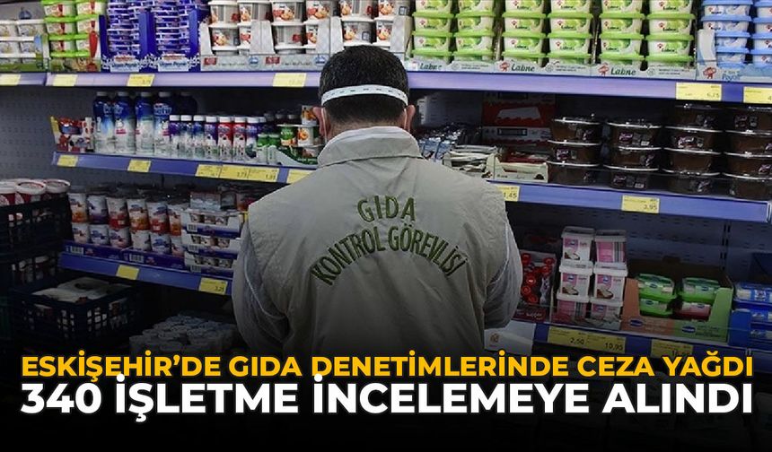 Eskişehir’de Gıda Denetimlerinde Ceza Yağdı: 340 İşletme İncelemeye Alındı