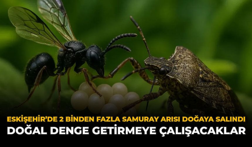 Eskişehir’de 2 Binden Fazla Samuray Arısı Doğaya Salındı: Doğal Denge Getirmeye Çalışacaklar
