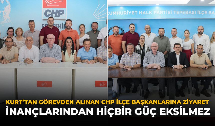 Kurt'tan Görevden Alınan CHP İlçe Başkanlarına Destek Ziyareti: "İnançlarından Hiçbir Güç Eksilmez"