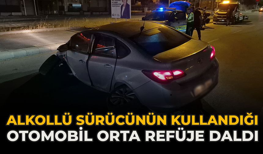 Eskişehir'de Alkollü Sürücü Orta Refüje Daldı