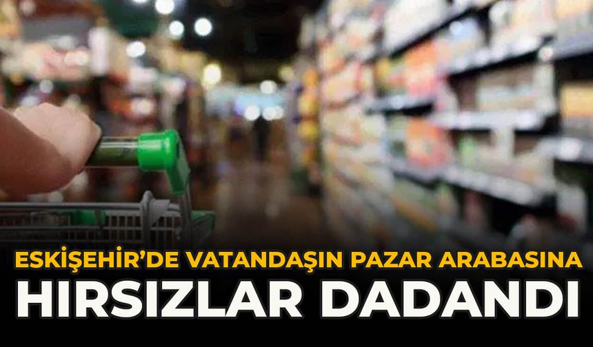 Eskişehir’de Vatandaşın Pazar Arabasına Hırsızlar Dadandı