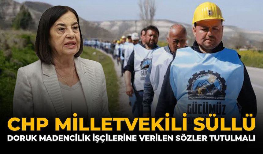 CHP Milletvekili Süllü: "Doruk Madencilik İşçilerine Verilen Sözler Tutulmalı"