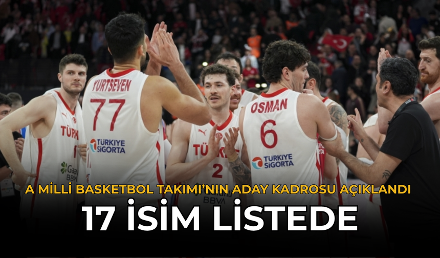 A Milli Basketbol Takımı’nın Aday Kadrosu Açıklandı: 17 İsim Listede
