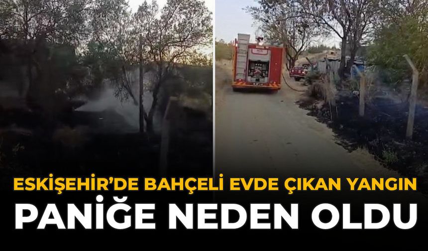 Eskişehir'de Bahçeli Evde Çıkan Yangın Paniğe Neden Oldu