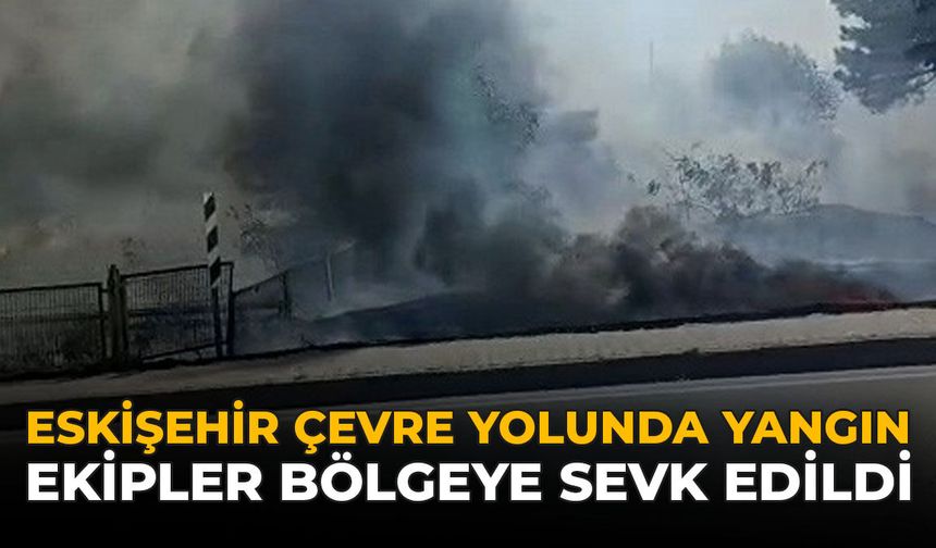Eskişehir Çevre Yolunda Yangın: Ekipler Bölgeye Sevk Edildi