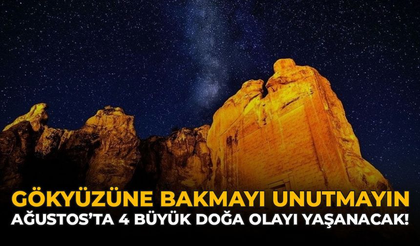 Gökyüzüne Bakmayı Unutmayın: Ağustos'ta 4 Büyük Doğa Olayı Yaşanacak!