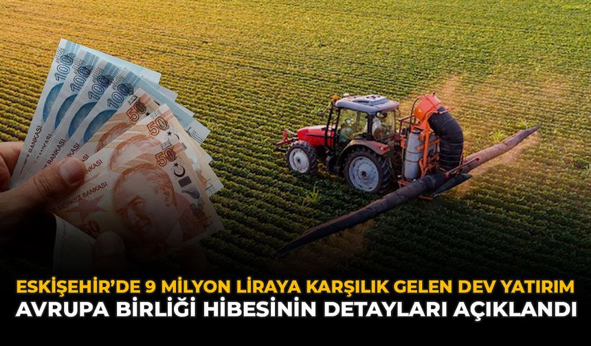 Eskişehir'de 9 Milyon Liraya Karşılık Gelen Dev Yatırım: Avrupa Birliği Hibesinin Detayları Açıkladı