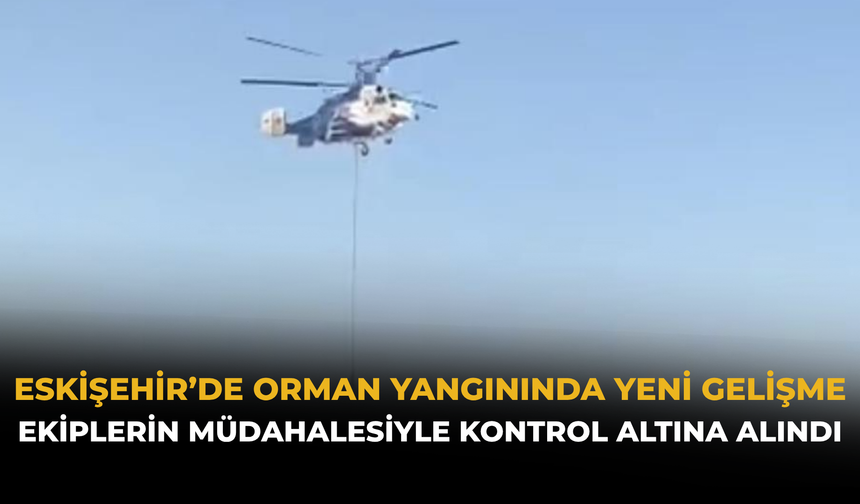 Eskişehir’de Orman Yangınında Yeni Gelişme: Ekiplerin Müdahalesiyle Kontrol Altına Alındı