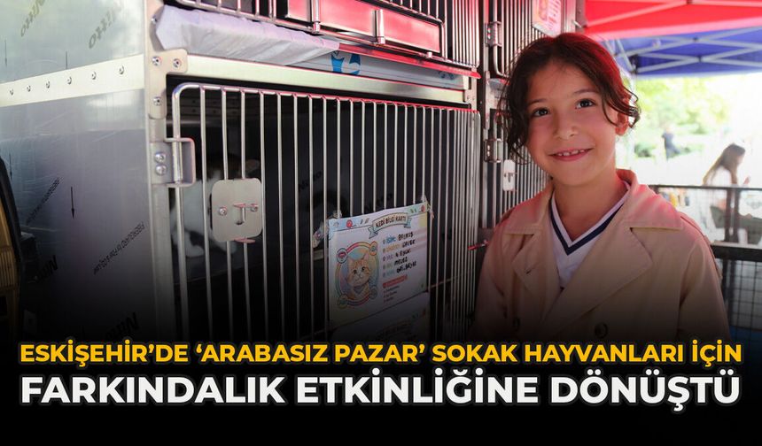 Eskişehir’de ‘Arabasız Pazar’ Sokak Hayvanları İçin Farkındalık Etkinliğine Dönüştü