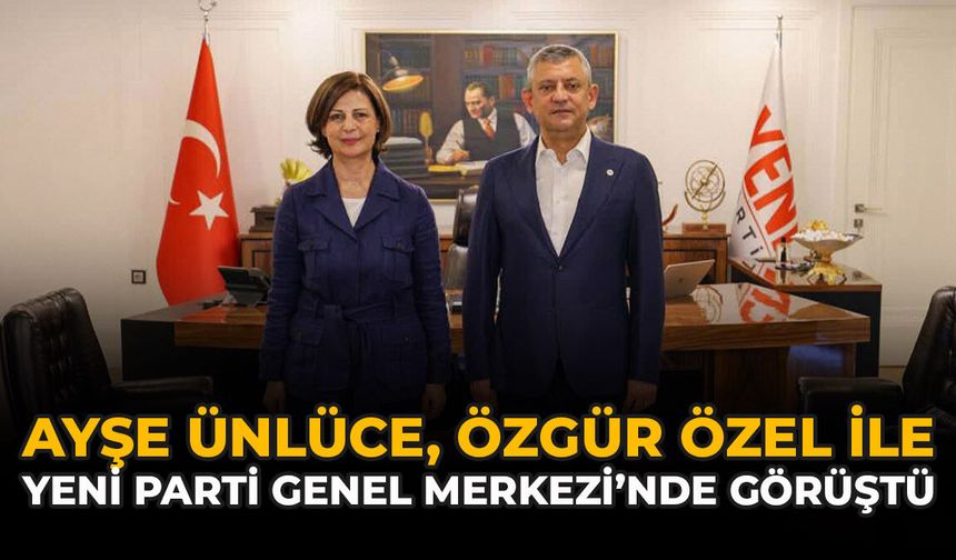 Ayşe Ünlüce, Özgür Özel İle YENİ Parti Genel Merkezi’nde Görüştü