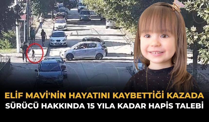 Elif Mavi'nin Hayatını Kaybettiği Kazada Sürücü Hakkında 15 yıla Kadar Hapis Talebi
