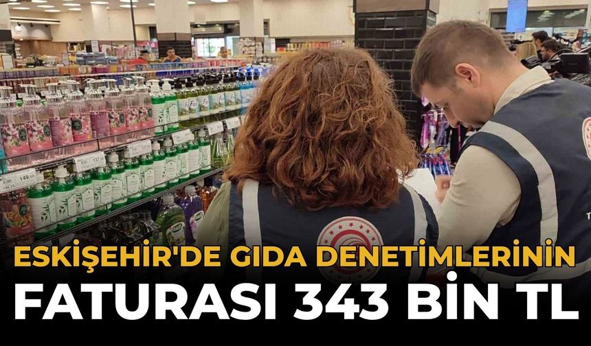 Eskişehir'de Gıda Denetimlerinin Faturası: 343 Bin TL