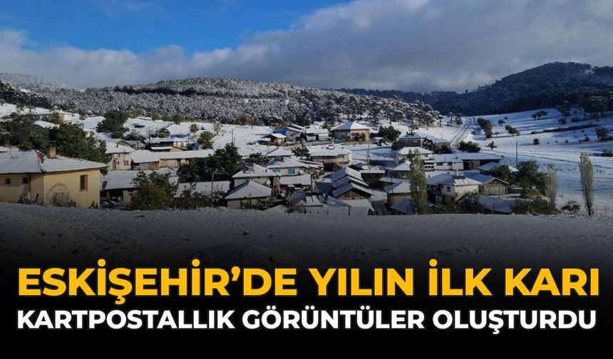 Eskişehir'de Yılın İlk Karı Kartpostallık Görüntüler Oluşturdu