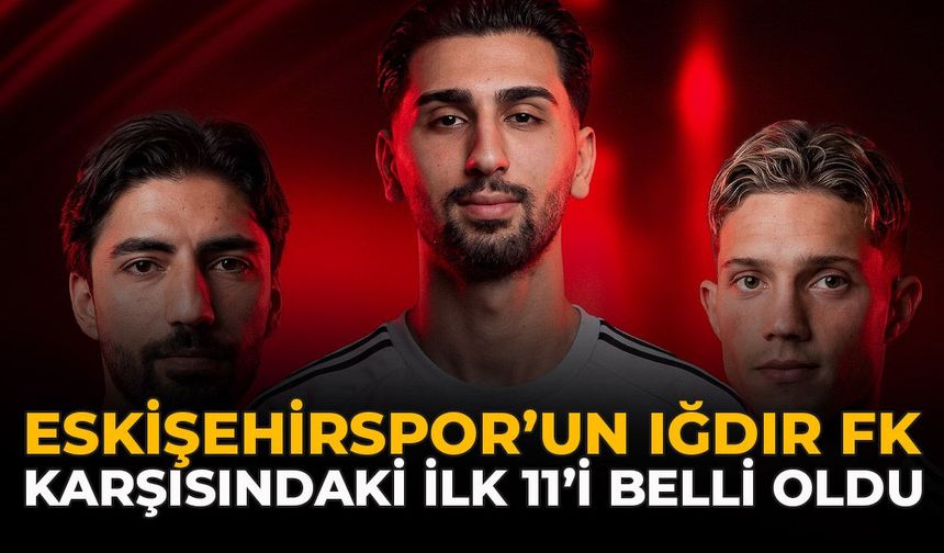 Eskişehirspor’un Iğdır FK karşısındaki ilk 11’i Belli Oldu