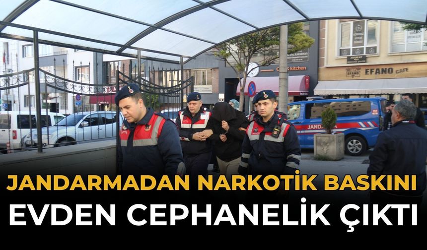 Jandarmadan Narkotik Baskını: Evden Cephanelik Çıktı