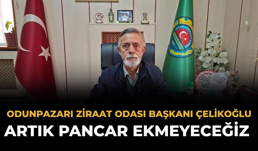 Odunpazarı Ziraat Odası Başkanı Çelikoğlu: Artık Pancar Ekmeyeceğiz