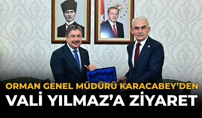 Orman Genel Müdürü Karacabey’den Vali Yılmaz’a Ziyaret