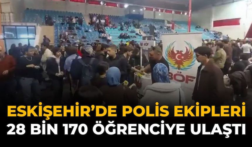 Eskişehir’de Polis Ekipleri 28 Bin 170 Öğrenciye Ulaştı