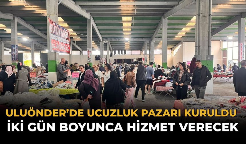 Uluönder'de Ucuzluk Pazarı Kuruldu