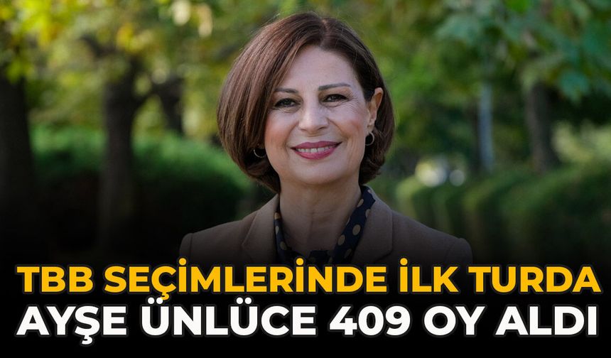 TBB Seçimlerinde İlk Turda Ayşe Ünlüce 409 Oy Aldı