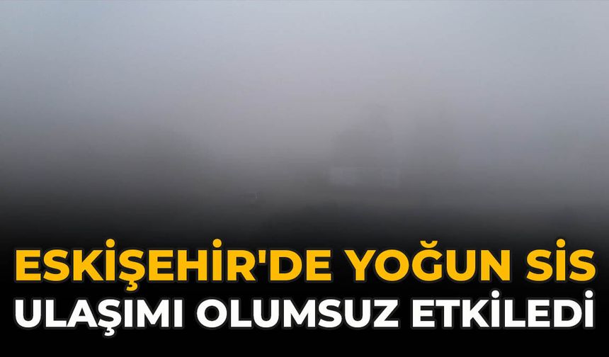 Eskişehir'de Yoğun Sis Ulaşımı Olumsuz Etkiledi