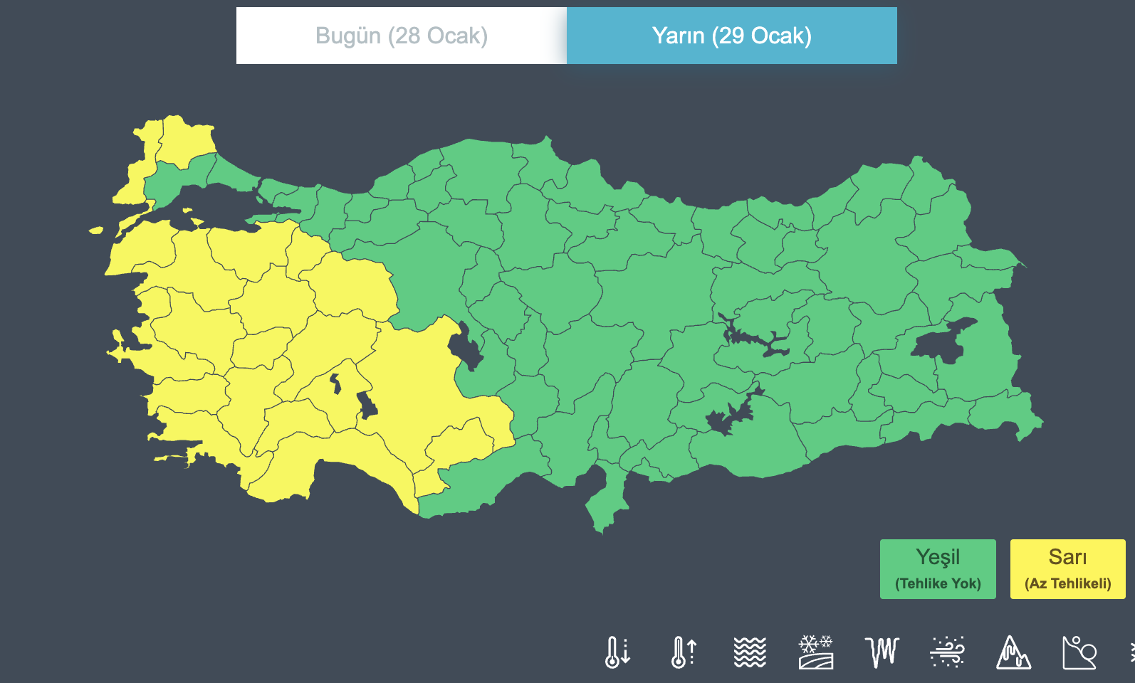 29 Ocak 2026 Sarı Kodlu Fırtına Uyarısı-1