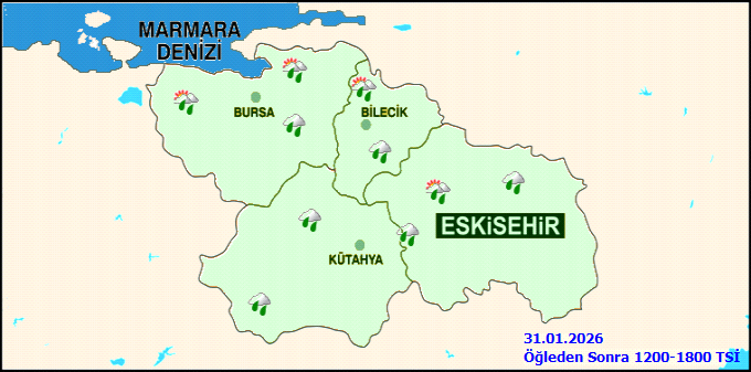 31 Ocak Eskişehir Hava Durumu