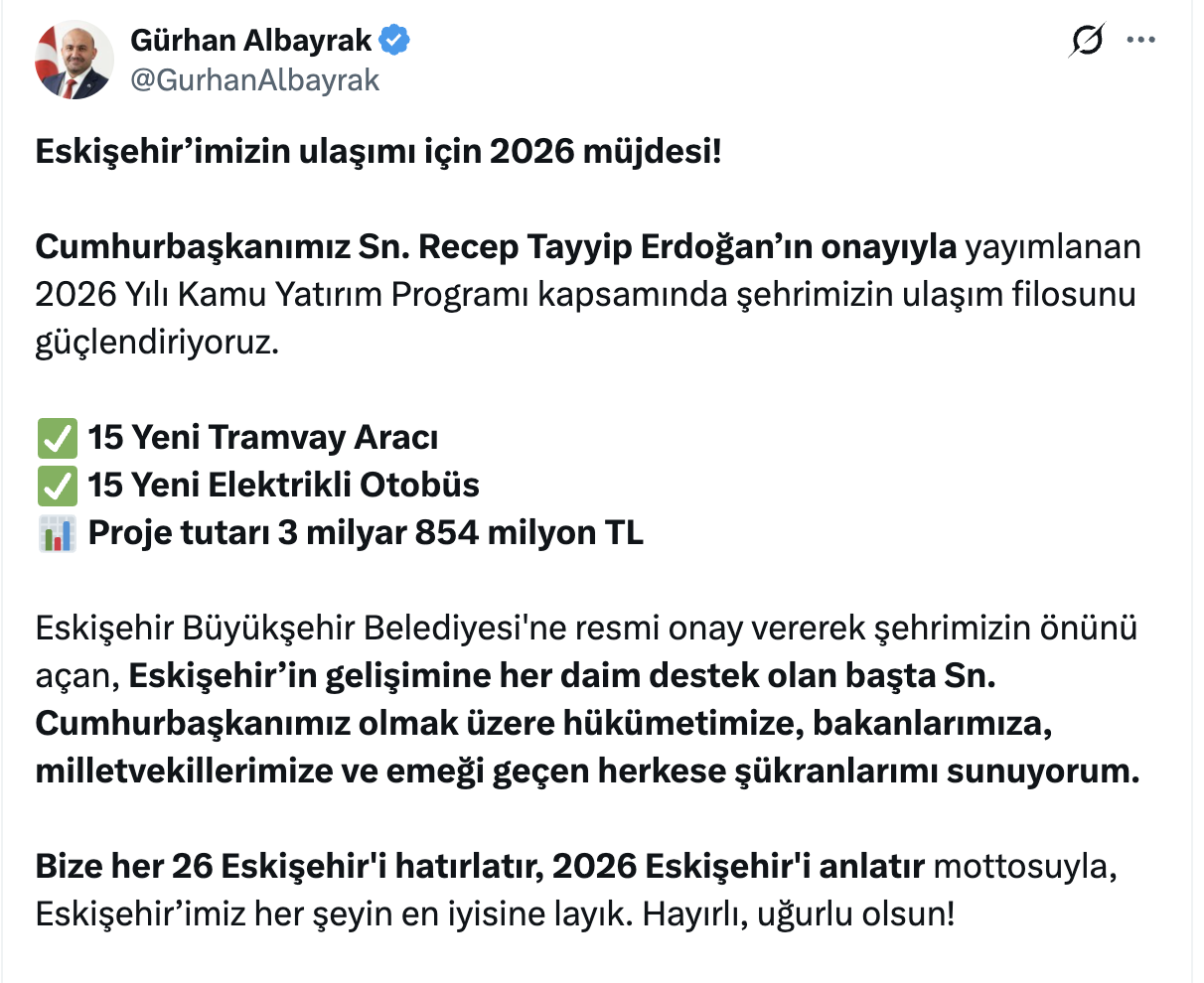 Gürhan Albayrak Açıklama