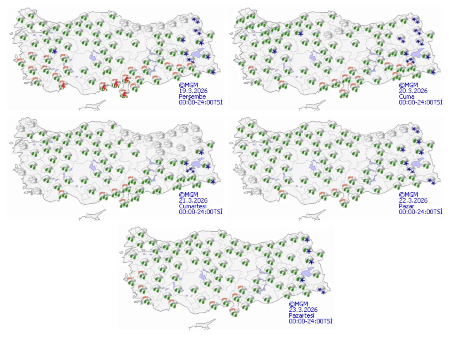 19 Mart Arefe Gunu Hava Durumu 2026