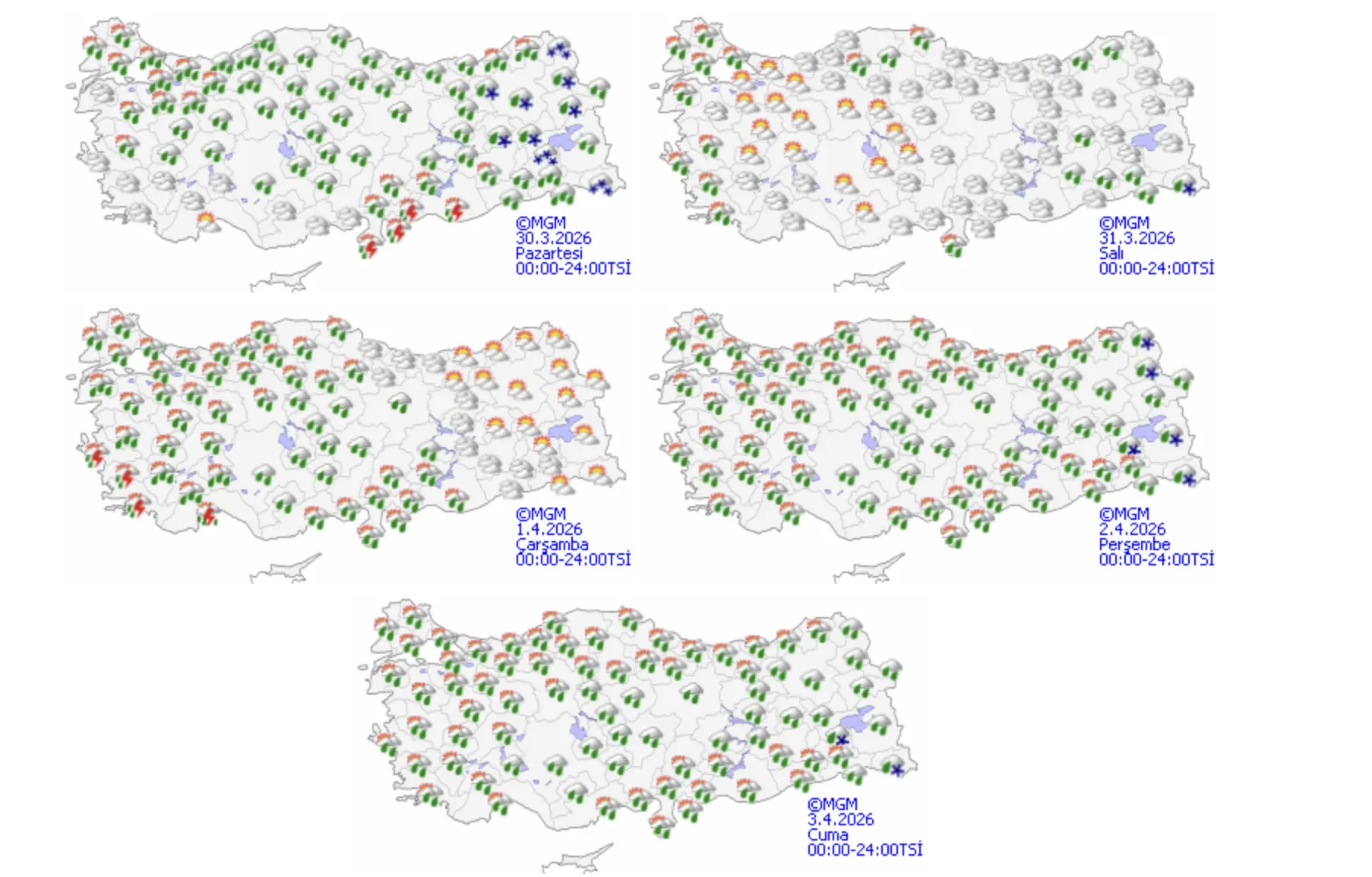 30 Mart Hava Durumu Mgm