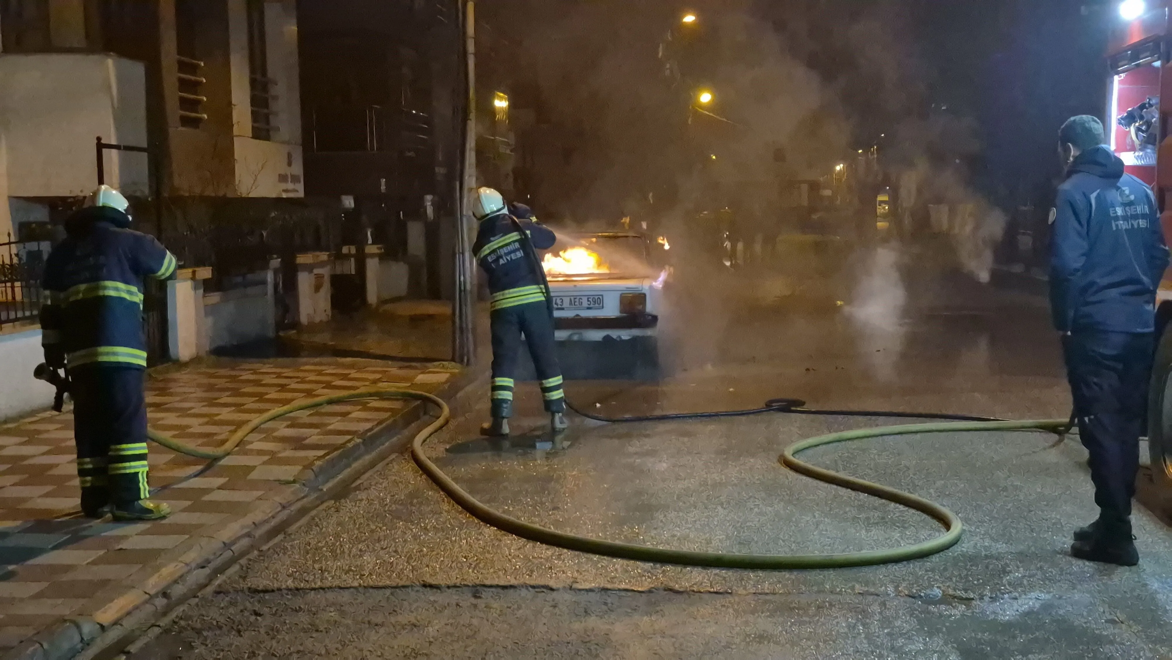 Eskişehir Araç Yangını Lpg