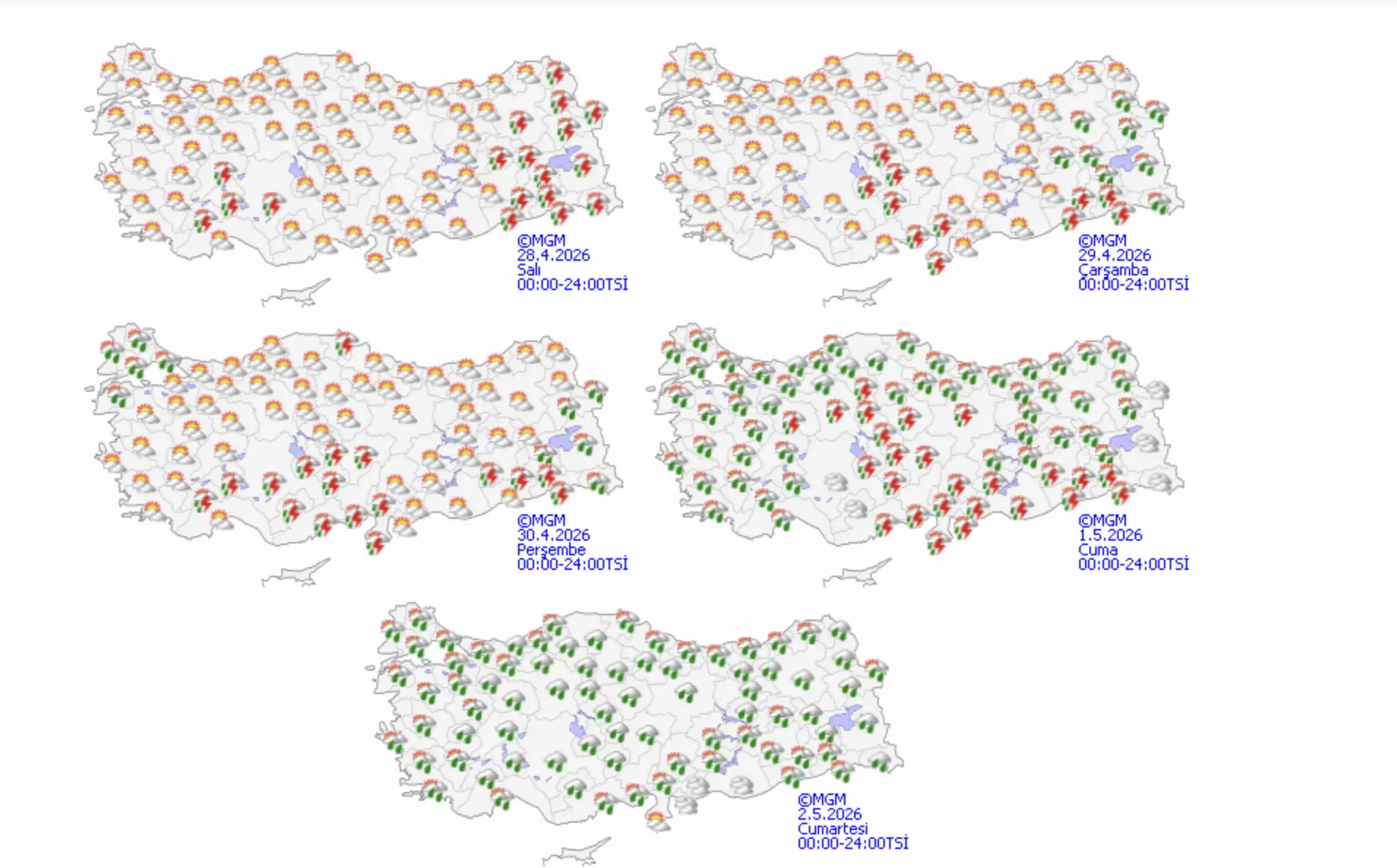 28 Nisan 2026 Hava Durumu-1