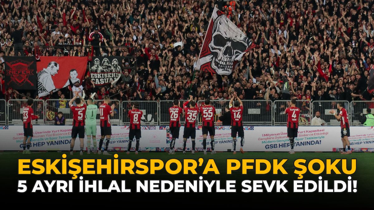 Eskişehirspor’a PFDK Şoku: 5 Ayrı İhlal Nedeniyle Sevk Edildi!