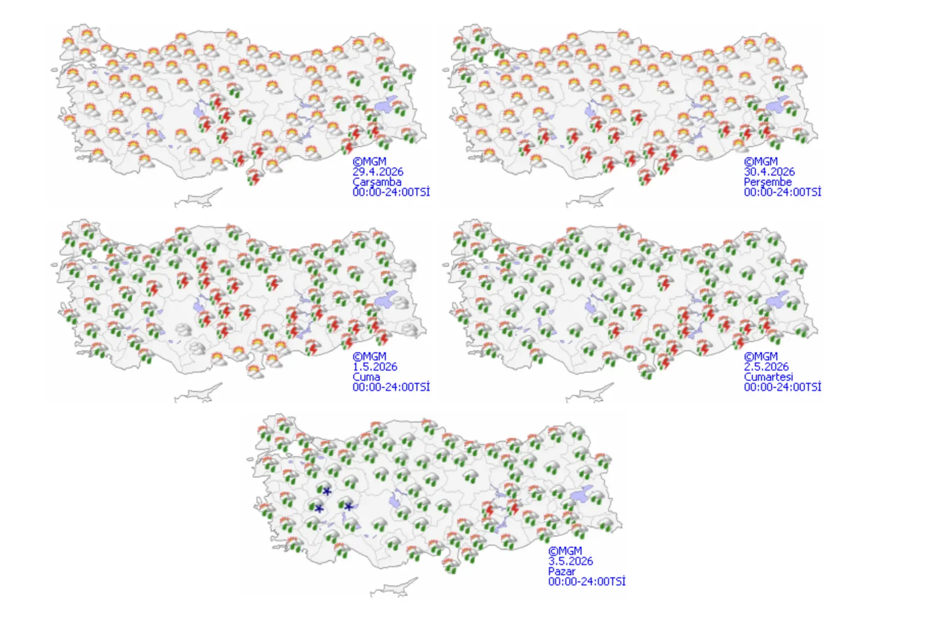 Meteoroloji 5 Günlük Hava Durumu-1
