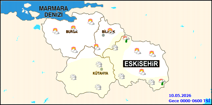 Hava Durumu Eskisehir 10 Mayis