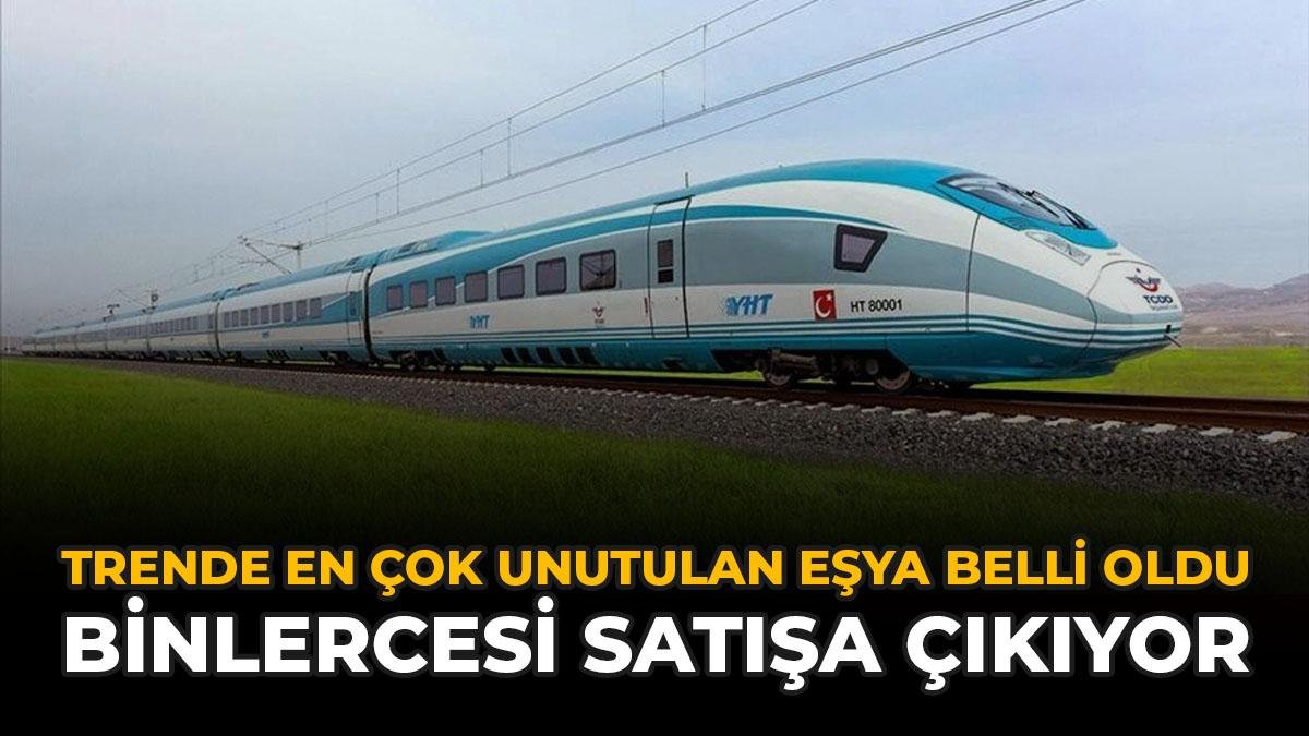 Trende En Çok Unutulan Eşya Belli Oldu: Hepsi Satışa Çıkıyor