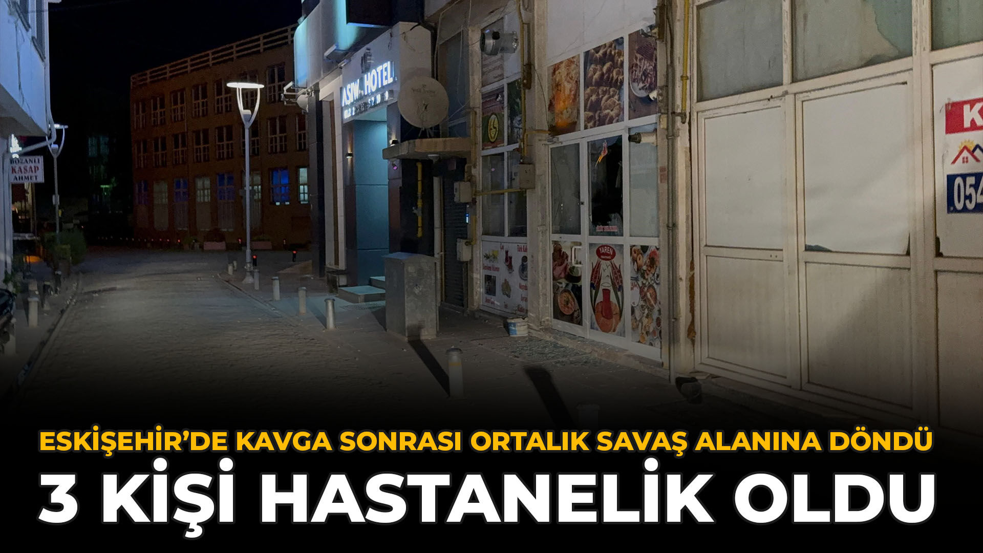 Eskişehir’de Kavga Sonrası Ortalık Savaş Alanına Döndü: 3 Kişi Hastanelik Oldu