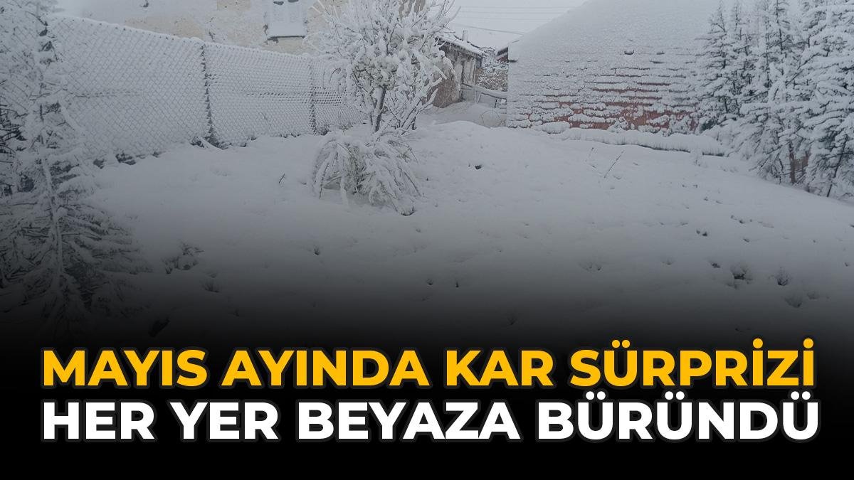 Mayıs Ayında Kar Sürprizi: Her Yer Beyaza Büründü
