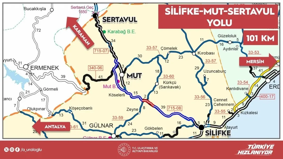 Silifke Mut Yolu 2026
