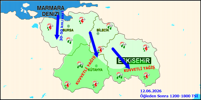 Eskisehir Hava Durumu 13 Haziran