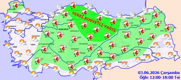 Meteoroloji Den Saganak Uyarisi Eskisehir