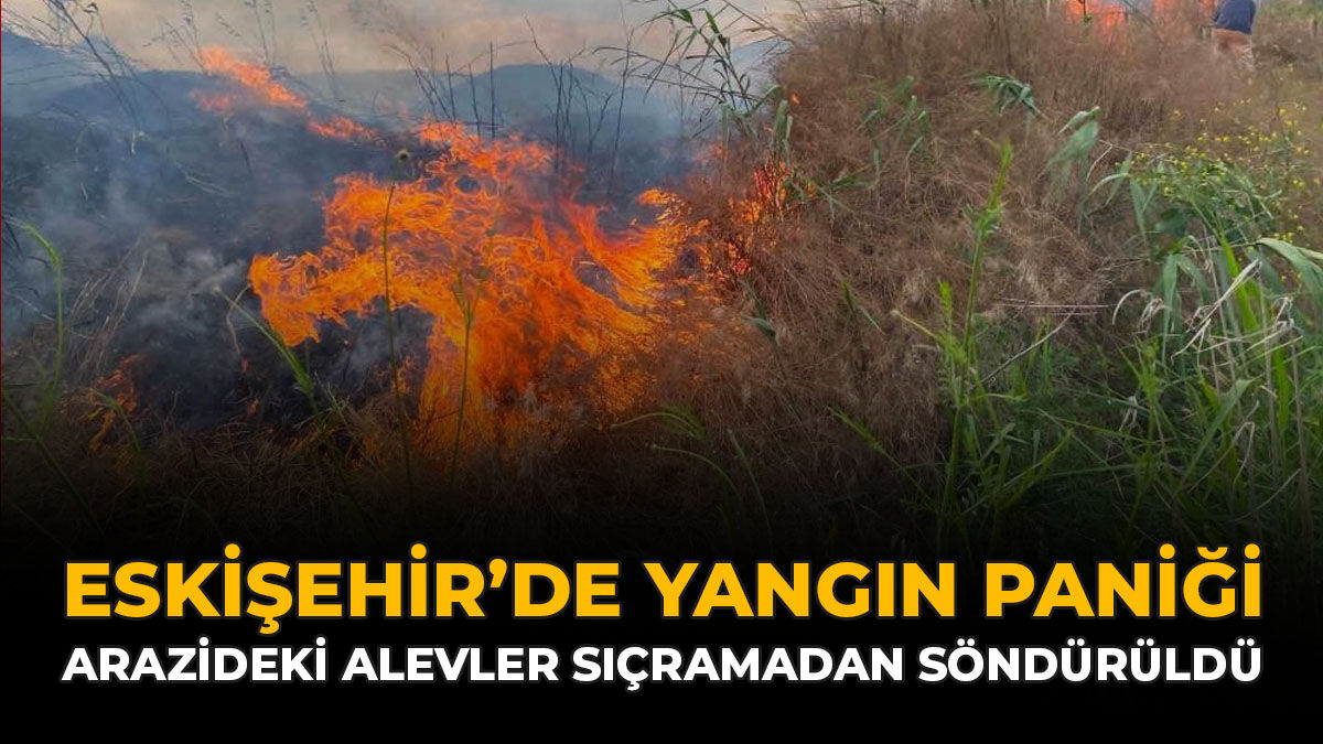 Eskişehir'de Yangın Paniği: Arazideki Alevler Sıçramadan Söndürüldü